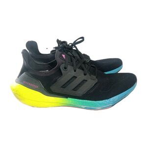 adidas UltraBoost 22 Black Multi Gradient Shoes Men's Size 11 Sneakers